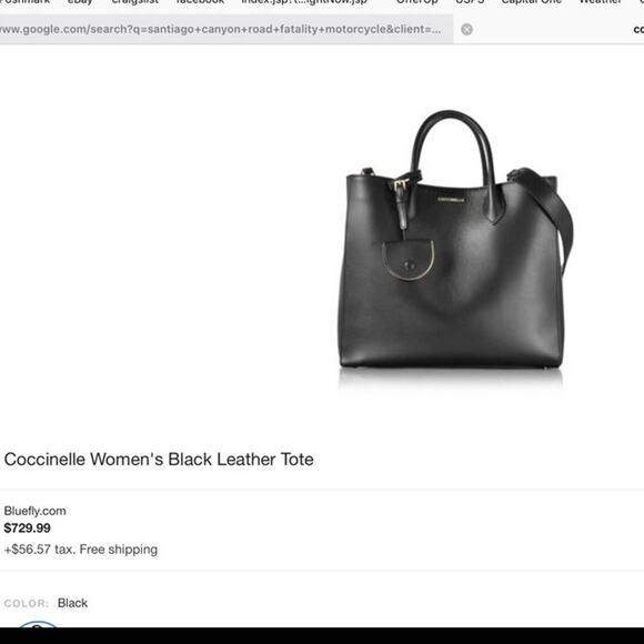 EUC Coccinelle Italy Supple Leather Carry All Roomy Tote Handbag AUTHENTIC - Picture 2 of 7